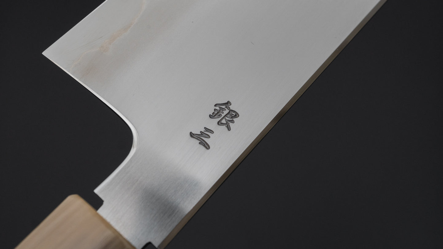Tetsujin Silver #3 Ukiba Kiritsuke Gyuto 240mm Lacewood Handle - HITOHIRA