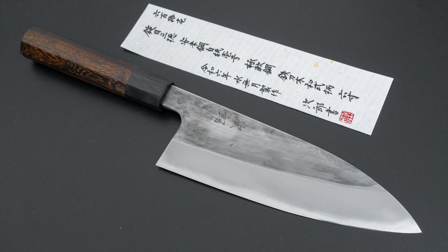 Jiro Tsuchime Wa Santoku 180mm Taihei Tagayasan Handle (#611)
