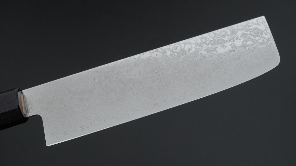 Hitohira HG Damascus Nakiri Walnut Handle