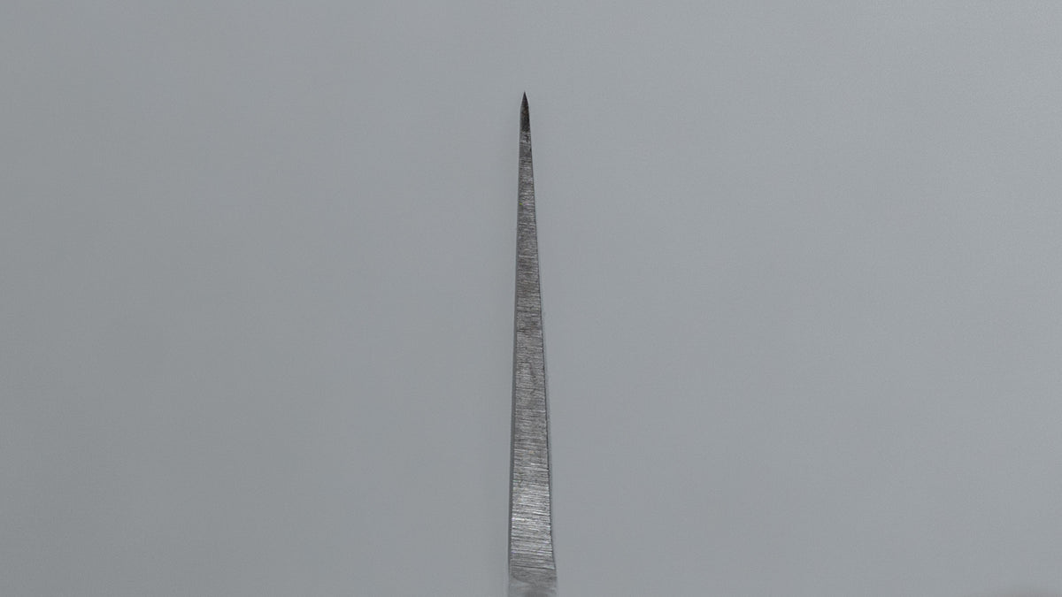 Hitohira Imojiya ST Tsuchime Damascus Sujihiki 240mm Imitation Mahogany Handle (Yo)
