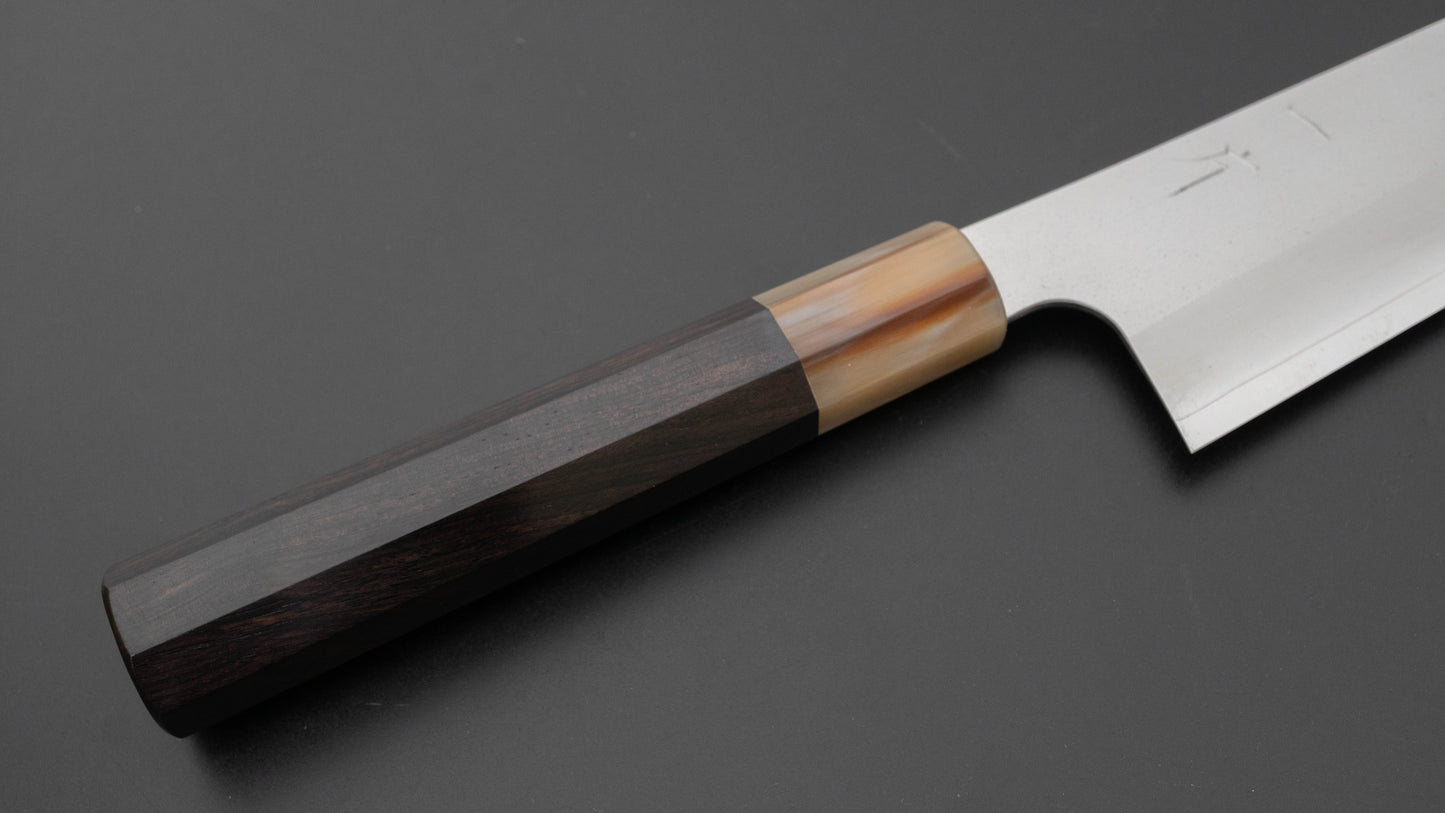 Hitohira Silver #3 Nashiji Gyuto 210mm Ebony Handle