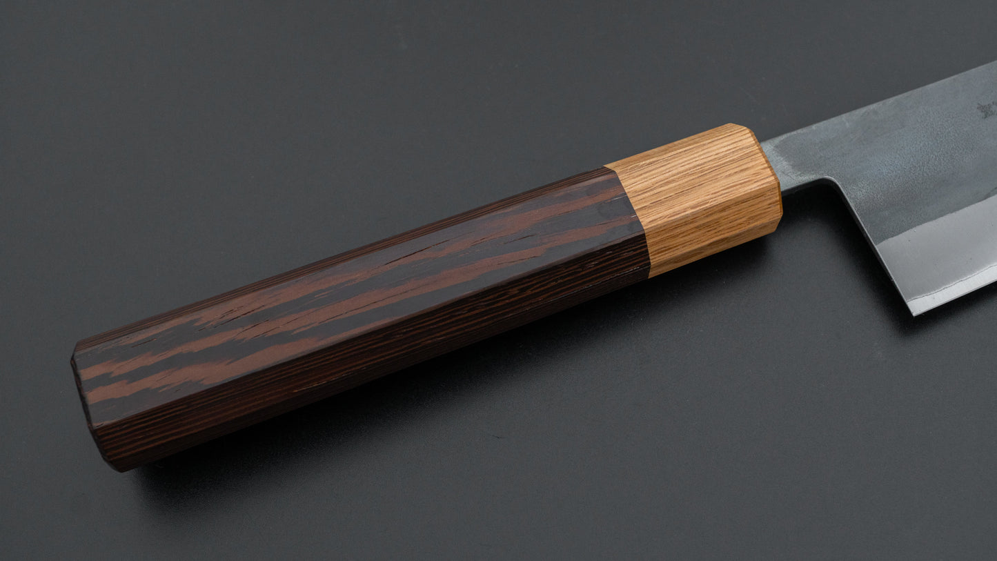 Hitohira TD Blue #2 Stainless Clad Kurouchi Gyuto 210mm Wenge Handle