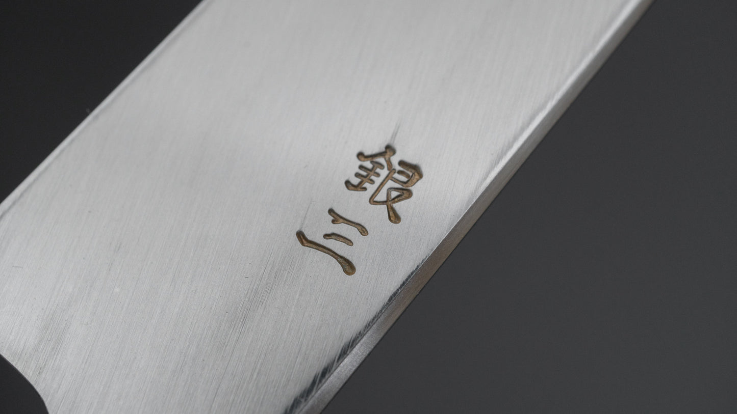 Hitohira Kikuchiyo Mosuke Silver #3 Yanagiba 240mm Ho Wood Handle (Saya) - HITOHIRA
