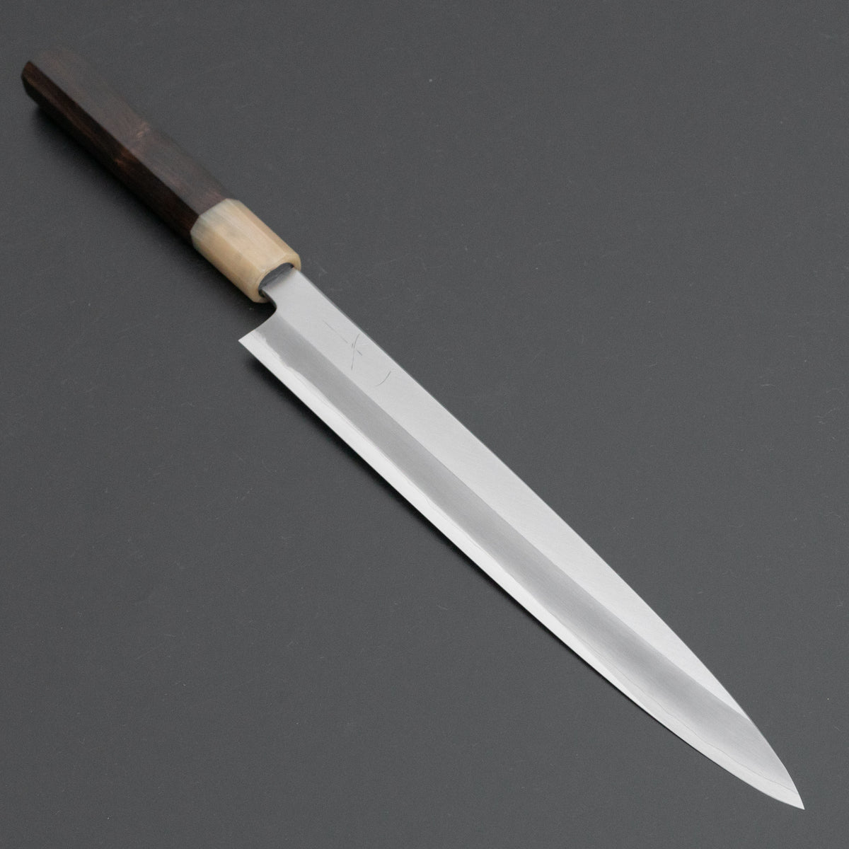 Hitohira Kikuchiyo Mosuke Silver #3 Yanagiba 240mm Ebony Handle (Saya) - HITOHIRA