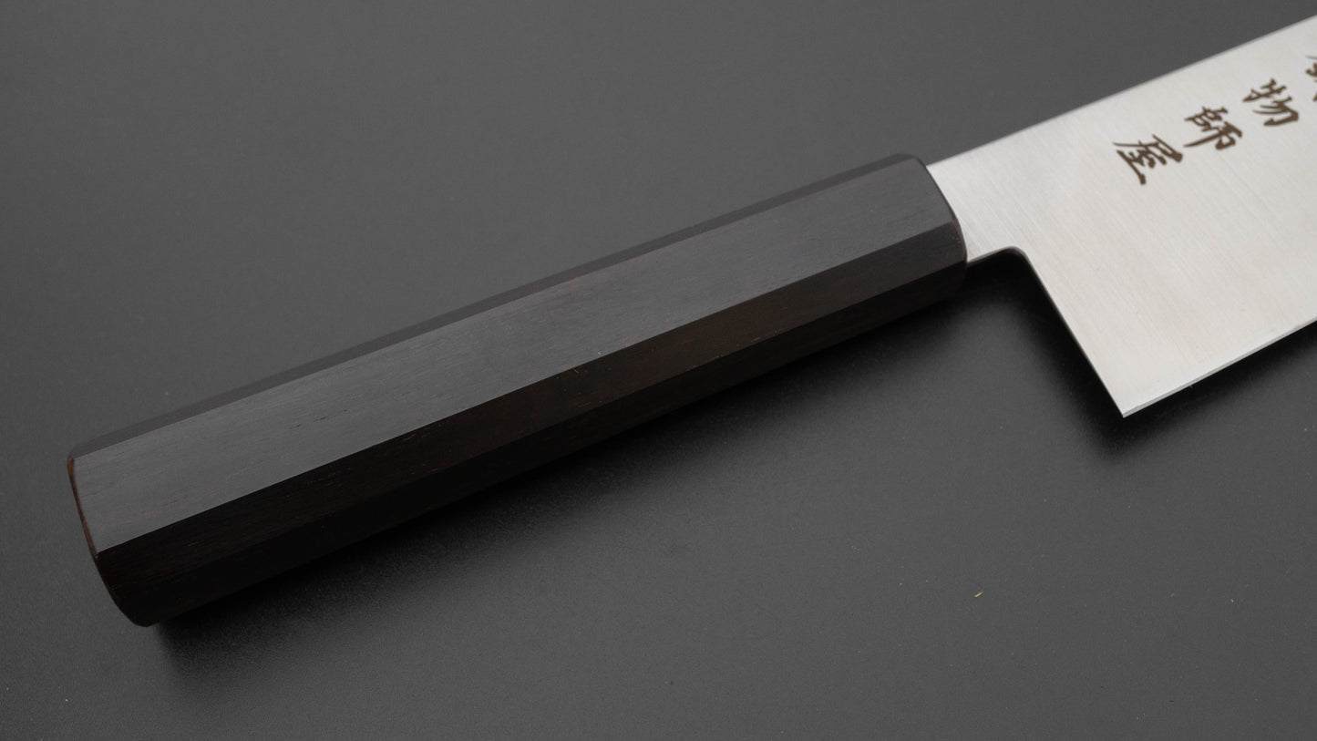 Hitohira Imojiya TH Stainless Gyuto 240mm Ebony Handle (Wa)