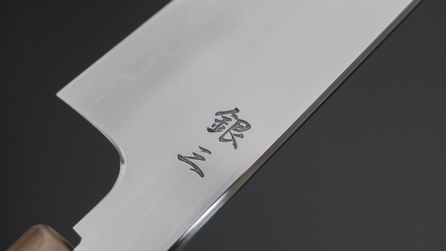 Tetsujin Silver #3 Ukiba Petty 165mm Lacewood Handle - HITOHIRA