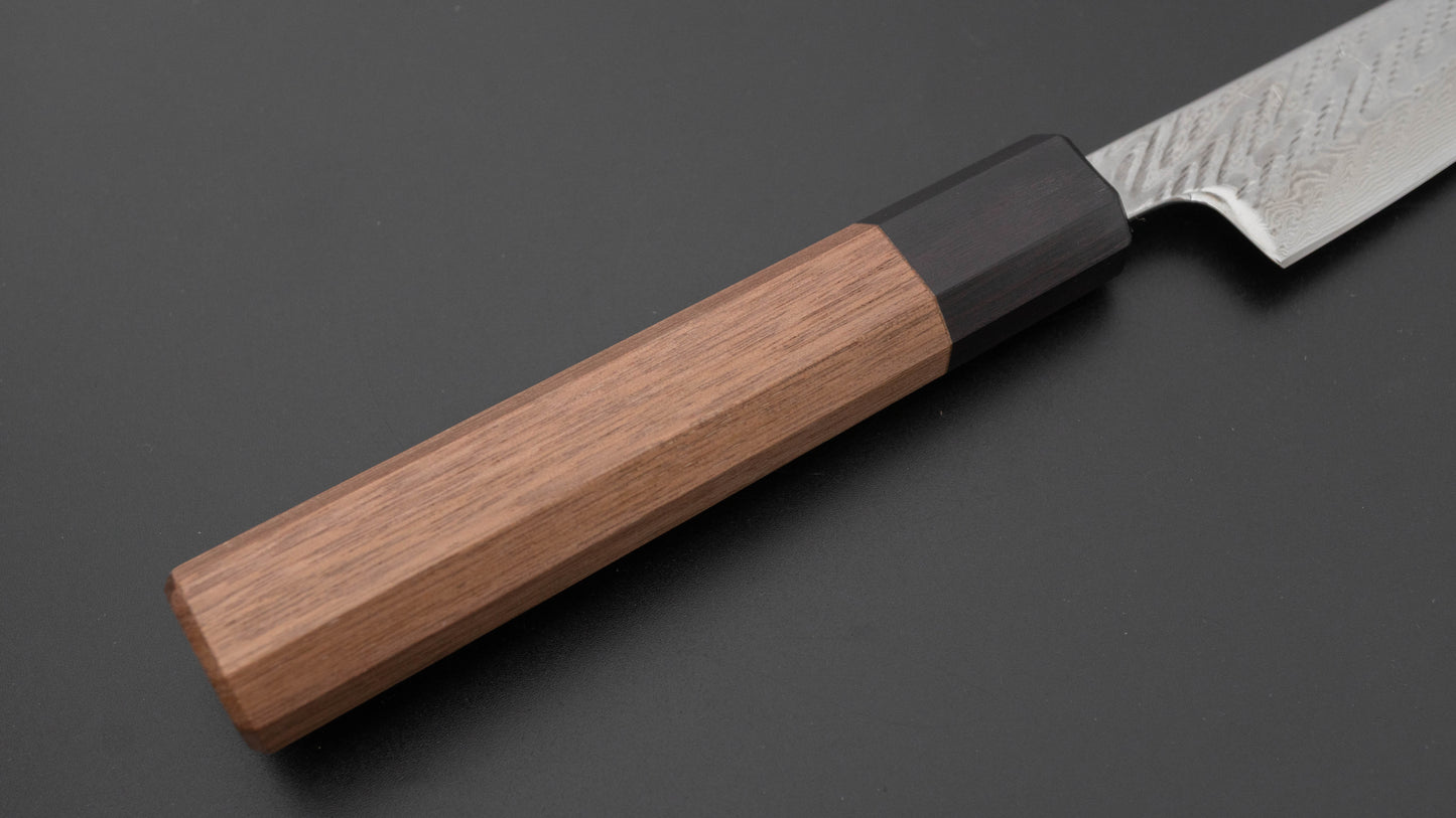 Hitohira Futana Stainless Rope Damascus Petty 135mm Walnut Handle
