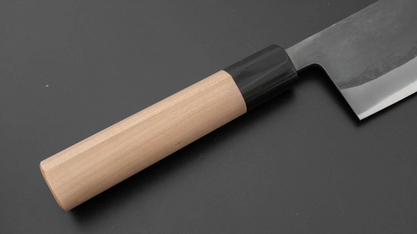 Hitohira TD Blue #2 Stainless Clad Kurouchi Nakiri 165mm Ho Wood Handle (D-Shape)