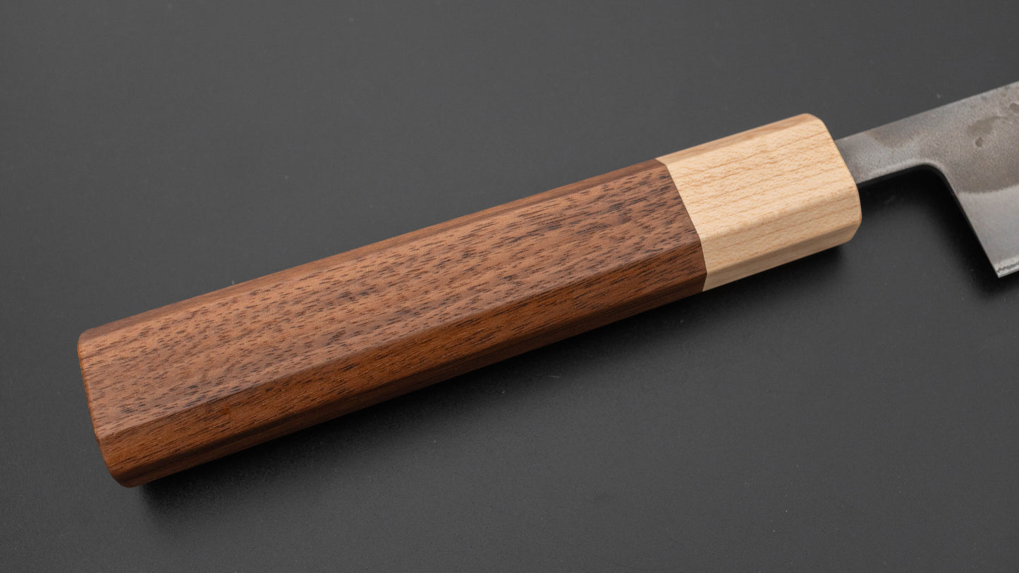 Hitohira TD Blue #2 Stainless Clad Nashiji Sujihiki 240mm Walnut Handle