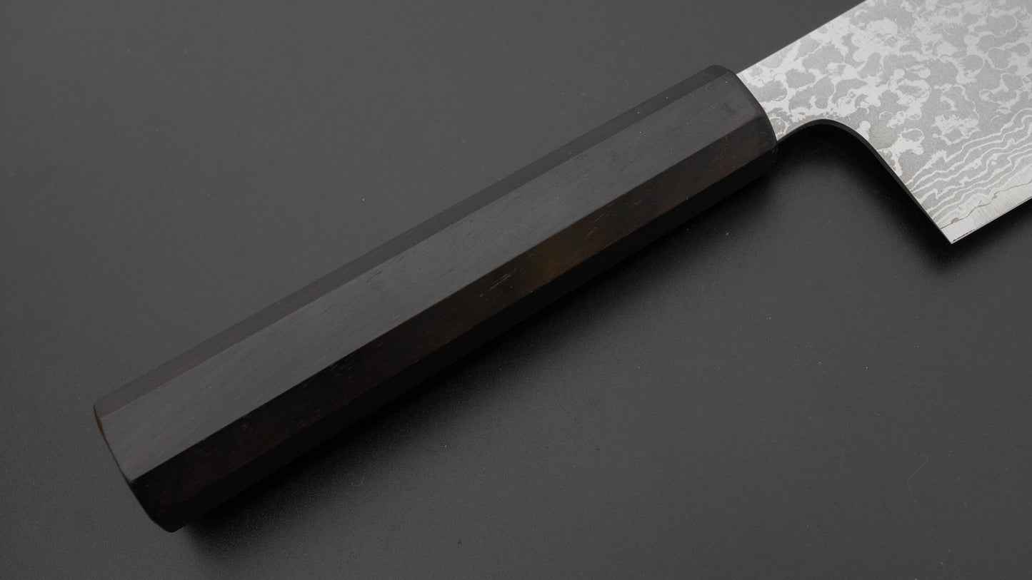 Makoto Kurosaki VG7 Damascus Nakiri 170mm Ebony Handle