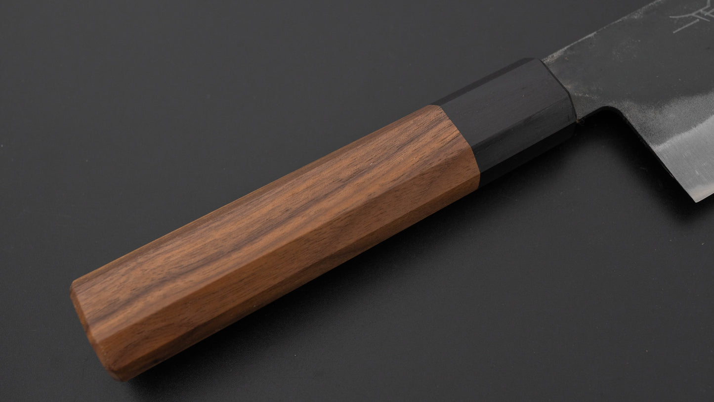 Hitohira Hizen Kurouchi Blue #1 Nakiri 165mm Walnut Handle