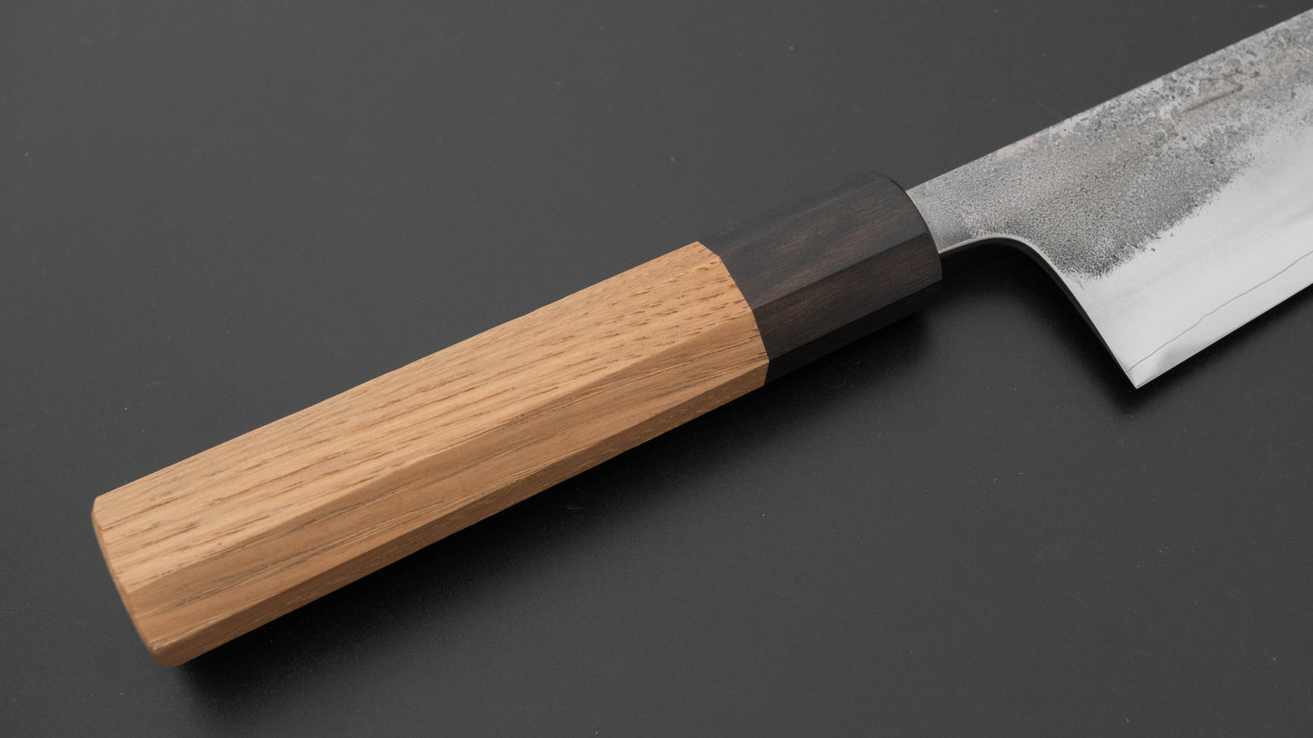 Hitohira Nihei SLD Nashiji Migaki Gyuto 240mm Chestnut Handle