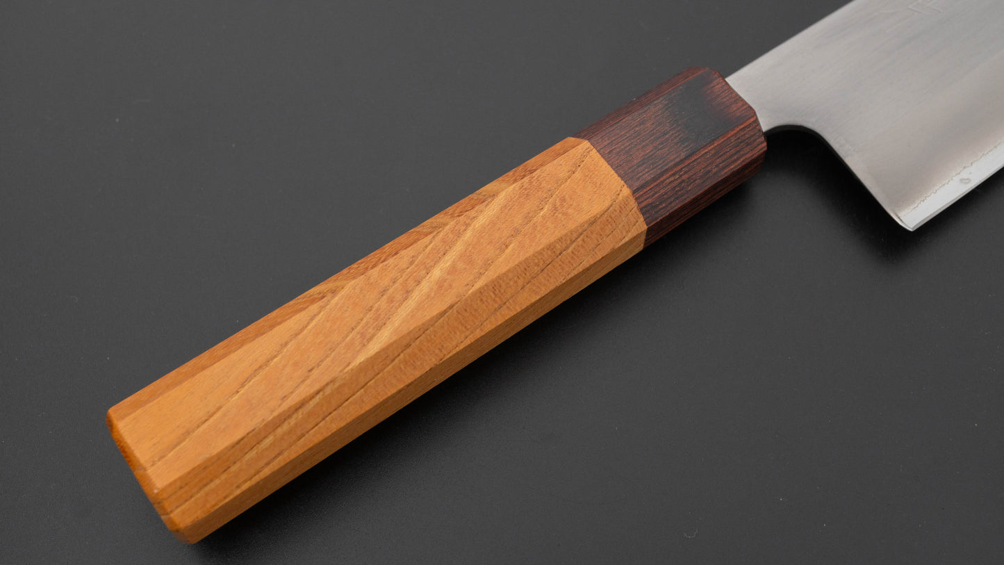 Hitohira Futana White #1 Migaki Santoku 170mm Keyaki Zelkova Handle