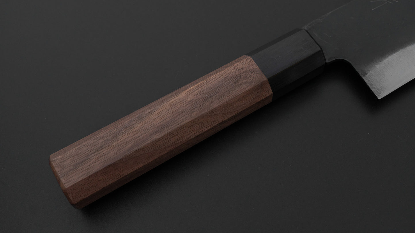 Hitohira Hizen Kurouchi Blue #1 Gyuto 180mm Walnut Handle
