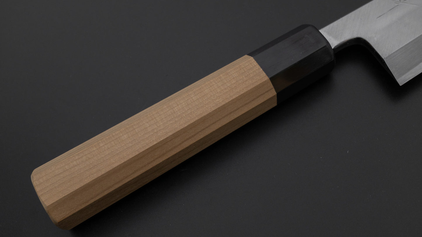 Hitohira Kikuchiyo Manzo Blue #2 Mioroshi Deba 210mm Ho Wood Handle (Saya)