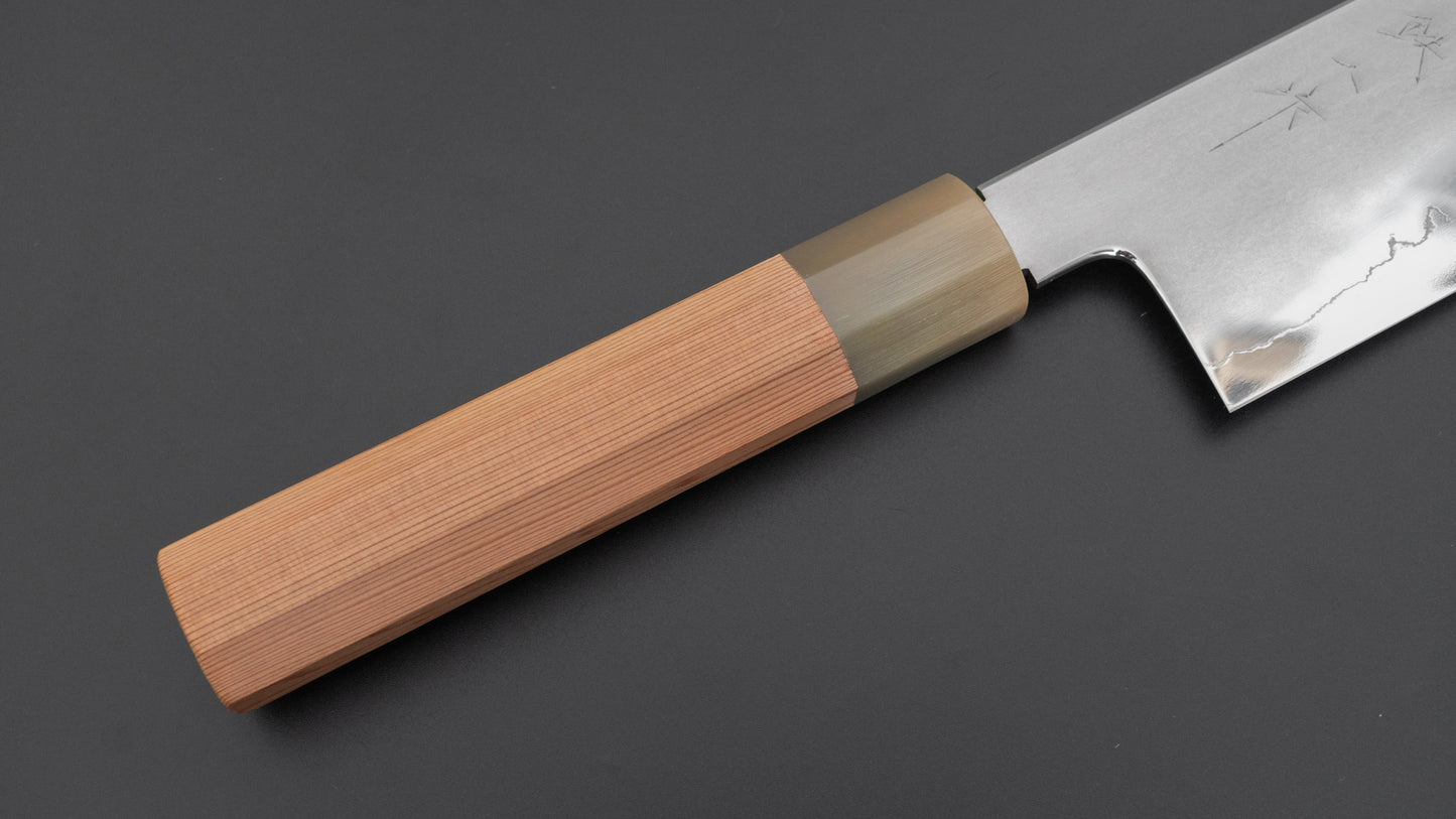 Tetsujin Silver #3 Kasumi Nakiri 180mm Yakusugi Cedar Handle