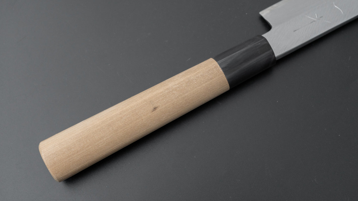 Hitohira Gorobei Blue #2 Left-Handed Yanagiba 300mm Ho Wood Handle (D-Shape) - HITOHIRA