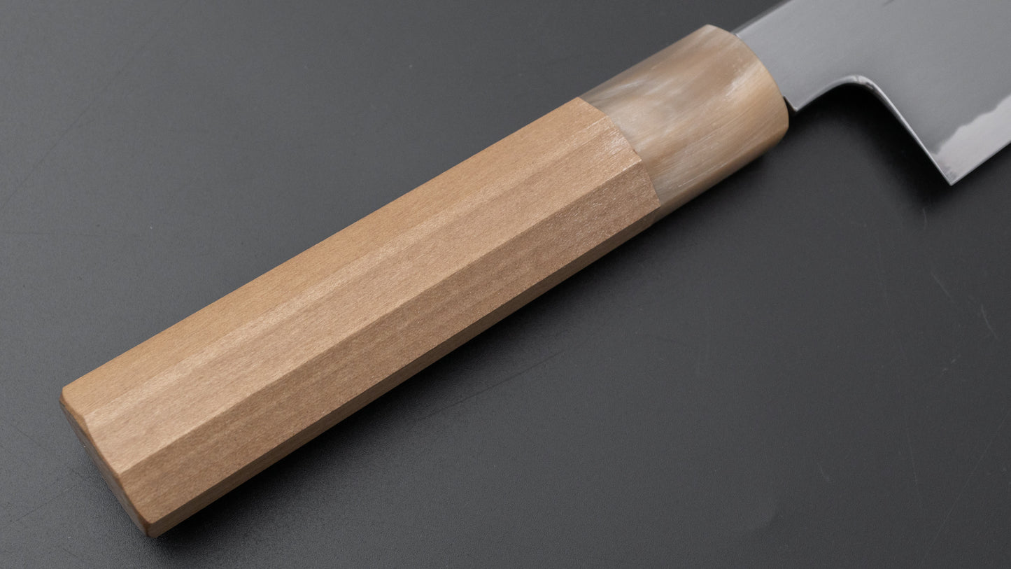 Tetsujin Blue #2 Kasumi Santoku 180mm Ho Wood Handle - HITOHIRA