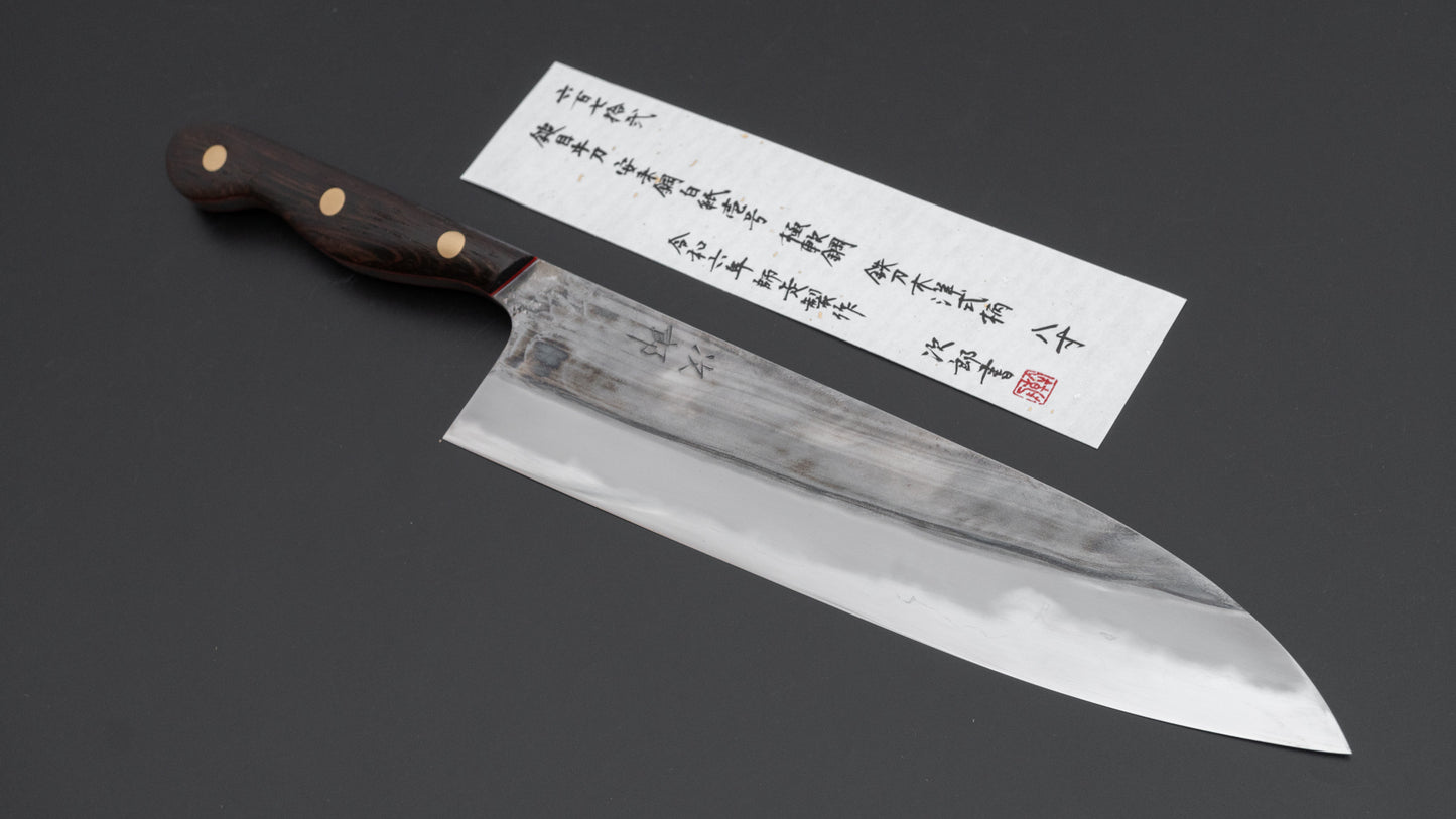 Jiro Tsuchime Yo Gyuto 240mm Tagayasan Handle (#672)