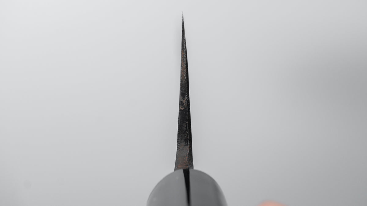 Hitohira Kurouchi White #2 Mochi Kiri 185mm Poplar Handle