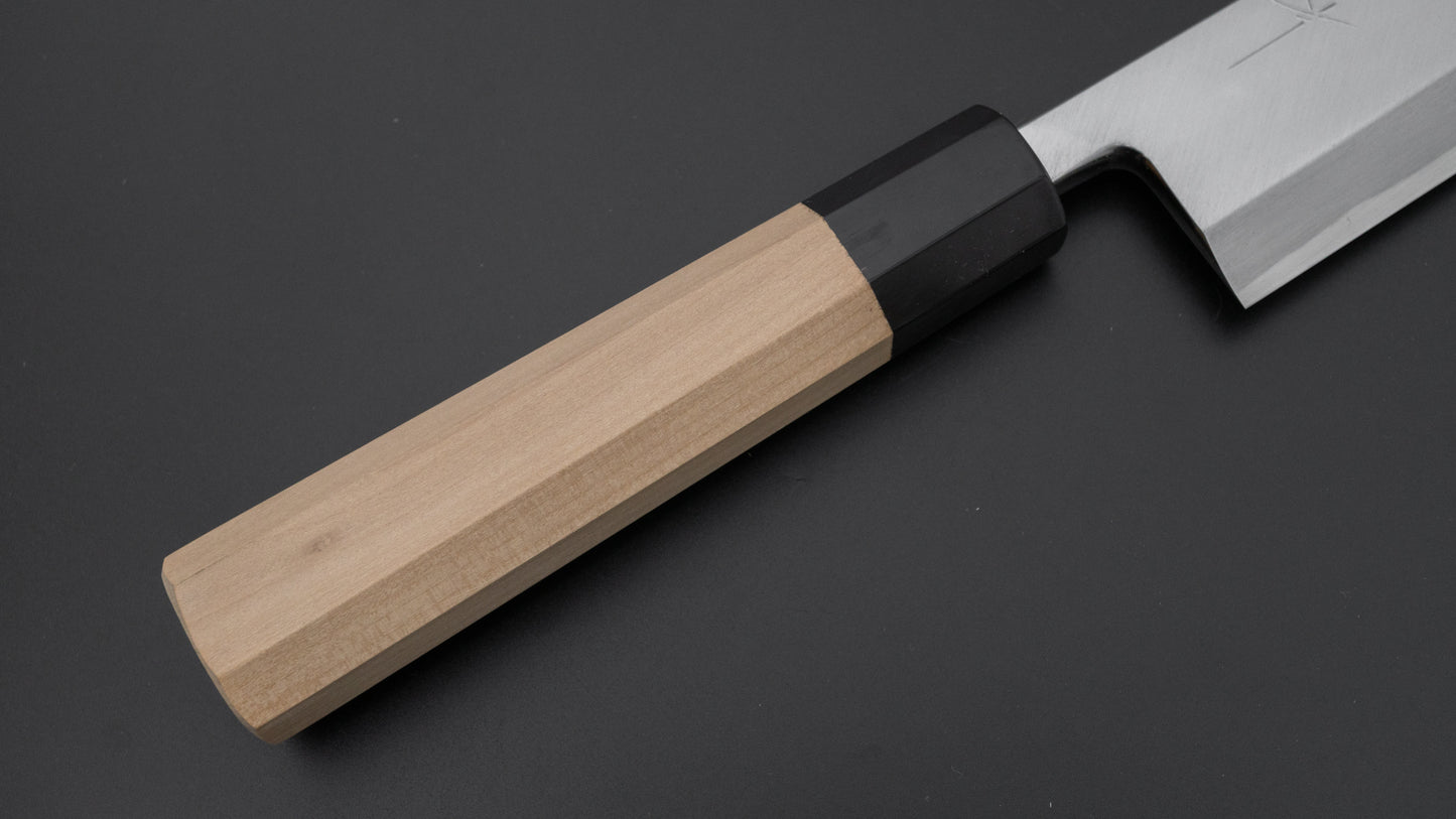 Hitohira Kikuchiyo Manzo Blue #2 Mioroshi Deba 240mm Ho Wood Handle (Saya)