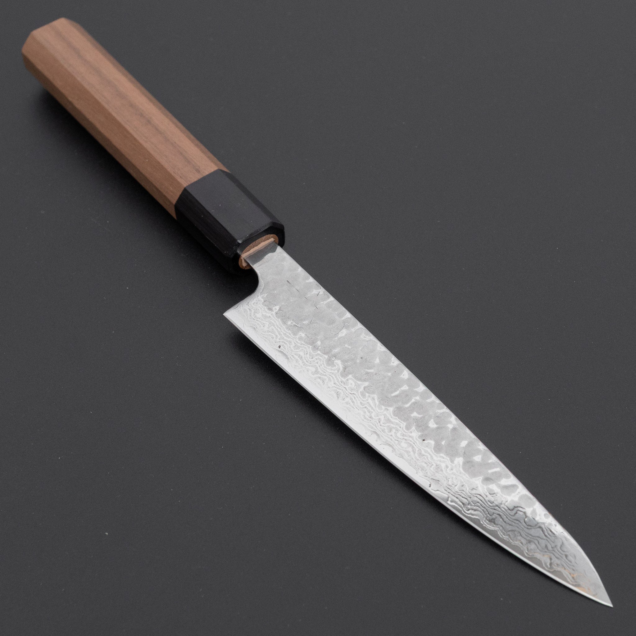 hito様23.5cm Hitohira Futana S3 Tsuchime Damascus Petty 135mm Walnut Handle
