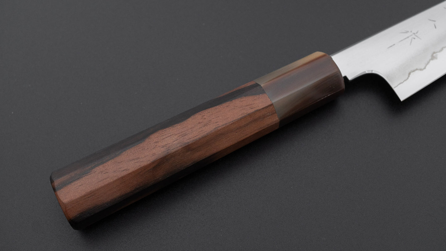 Tetsujin Silver #3 Ukiba Petty 135mm Taihei Makassar Ebony Handle