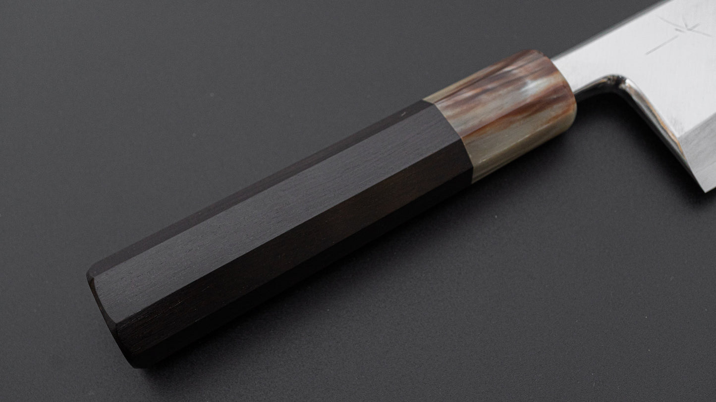 Hitohira Nakagawa Rikichi Silver #3 Deba 165mm Ebony Handle (Saya)
