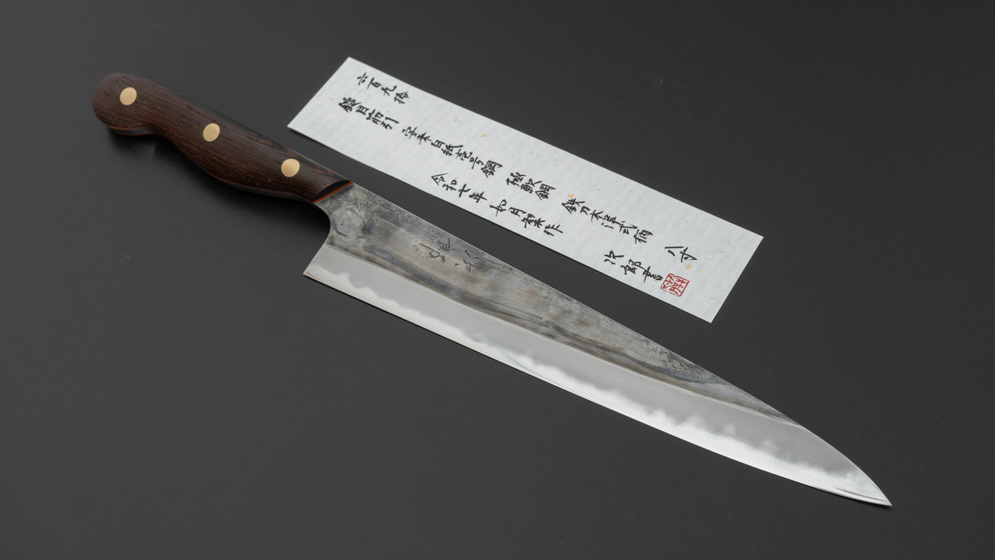 Jiro Tsuchime Yo Sujihiki 240mm Tagayasan Handle (#690)
