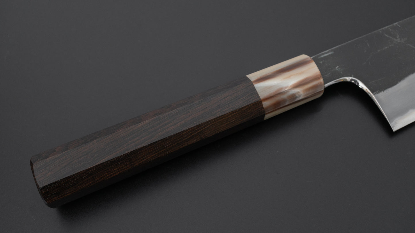 Hitohira Togashi Blue #2 Kurouchi Gyuto 210mm Ebony Handle