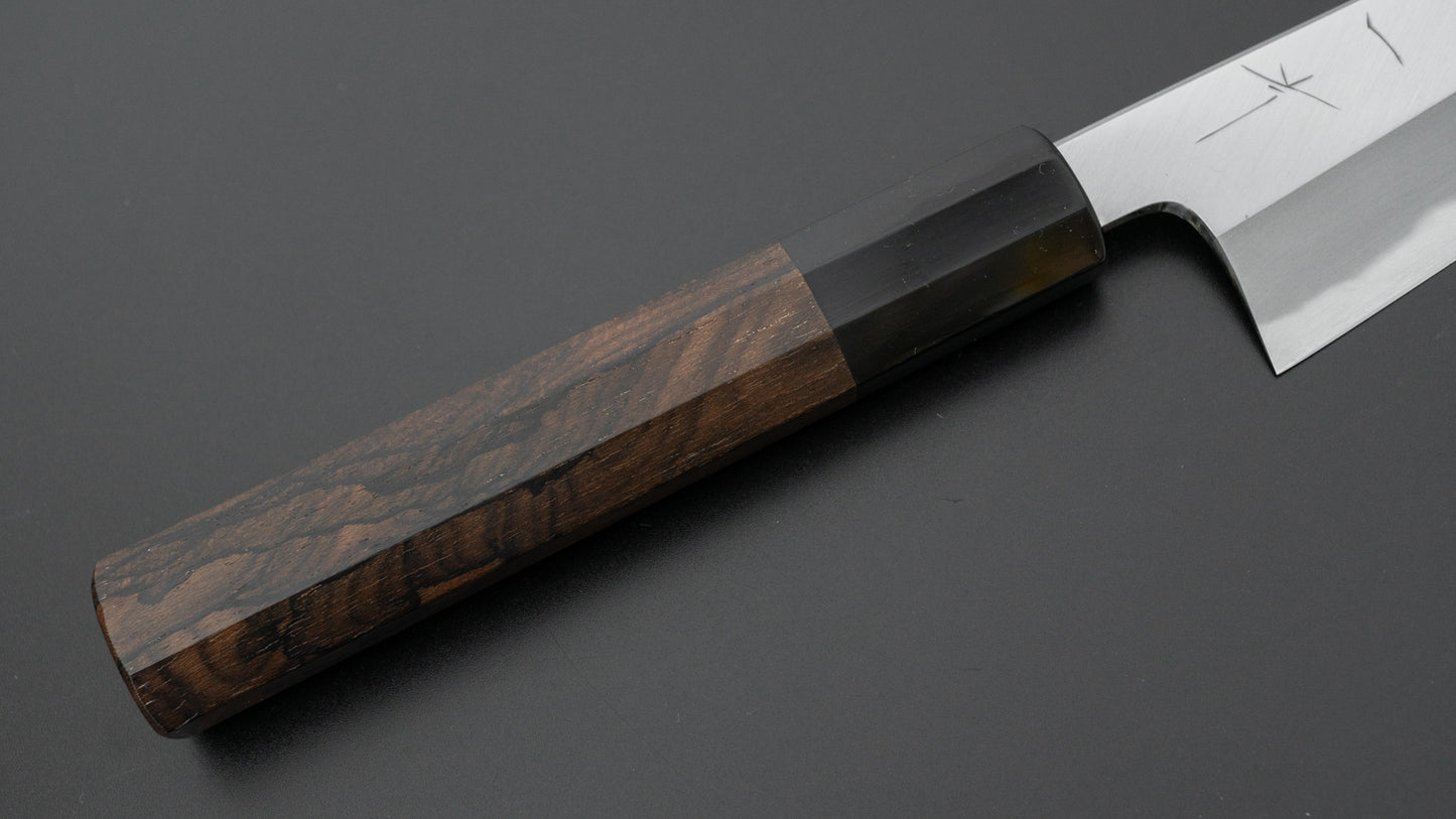 Hitohira Tanaka Kyuzo Blue #1 Migaki Bunka 145mm Taihei Ebony Handle