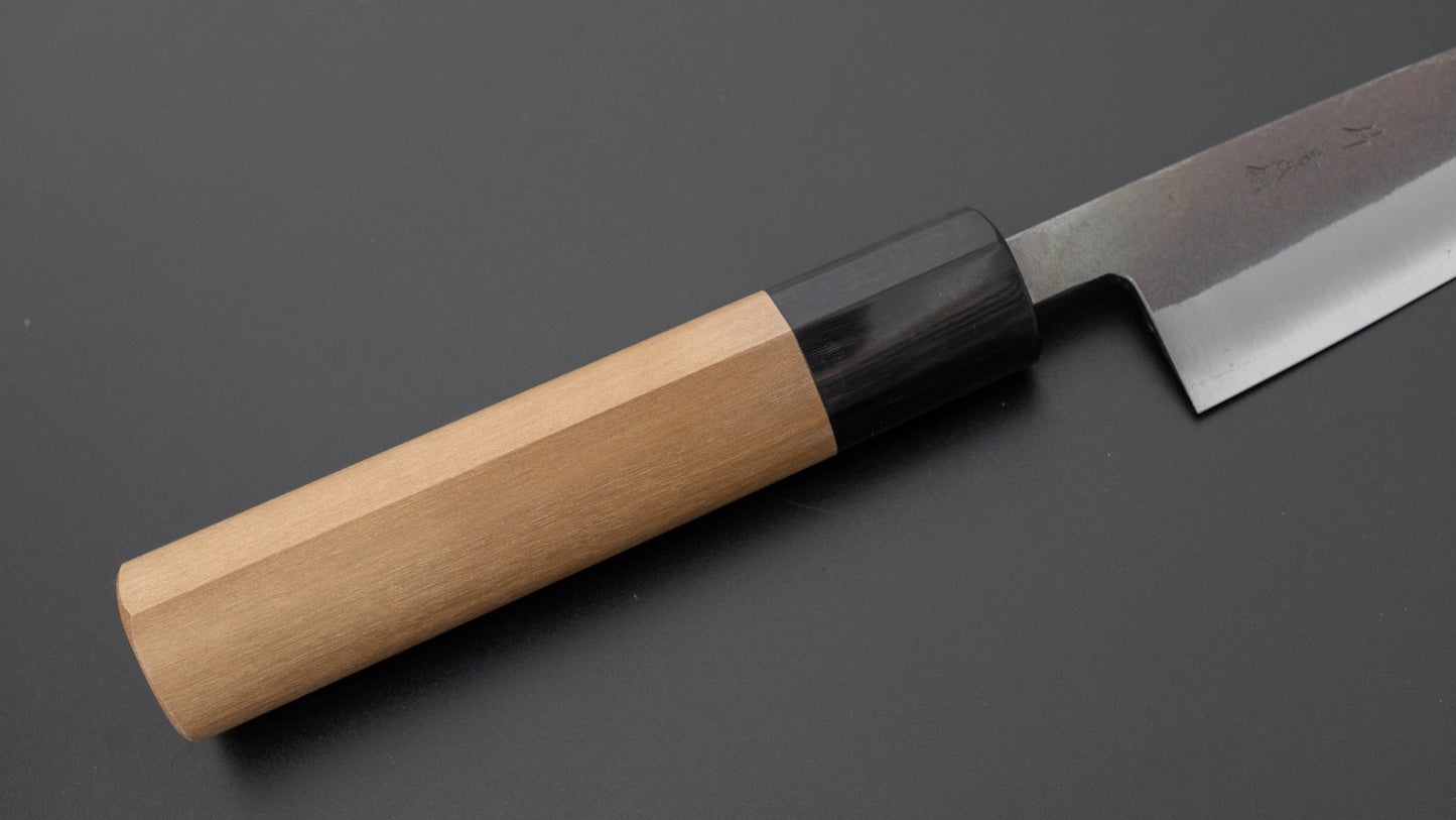 Hitohira TD Blue #2 Stainless Clad Kurouchi Petty 135mm Ho Wood Handle (D-Shape)