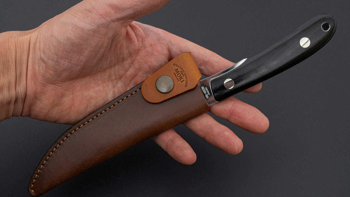 MOKI Banff VG-XEOS Fixed Blade Linen Micarta Handle (Epi)