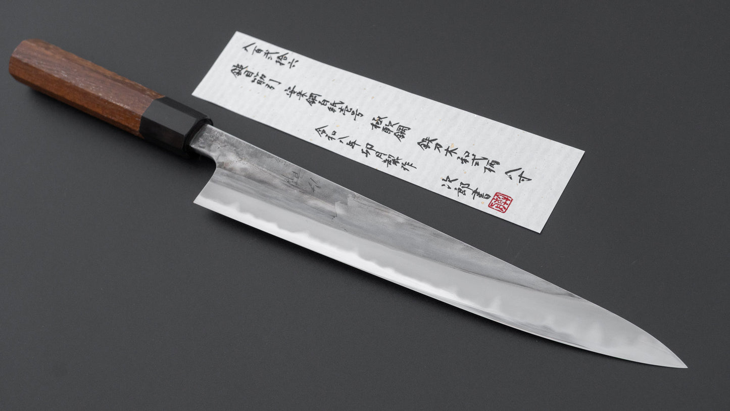 Jiro Tsuchime Wa Sujihiki 240mm Taihei Tagayasan Handle (#826)