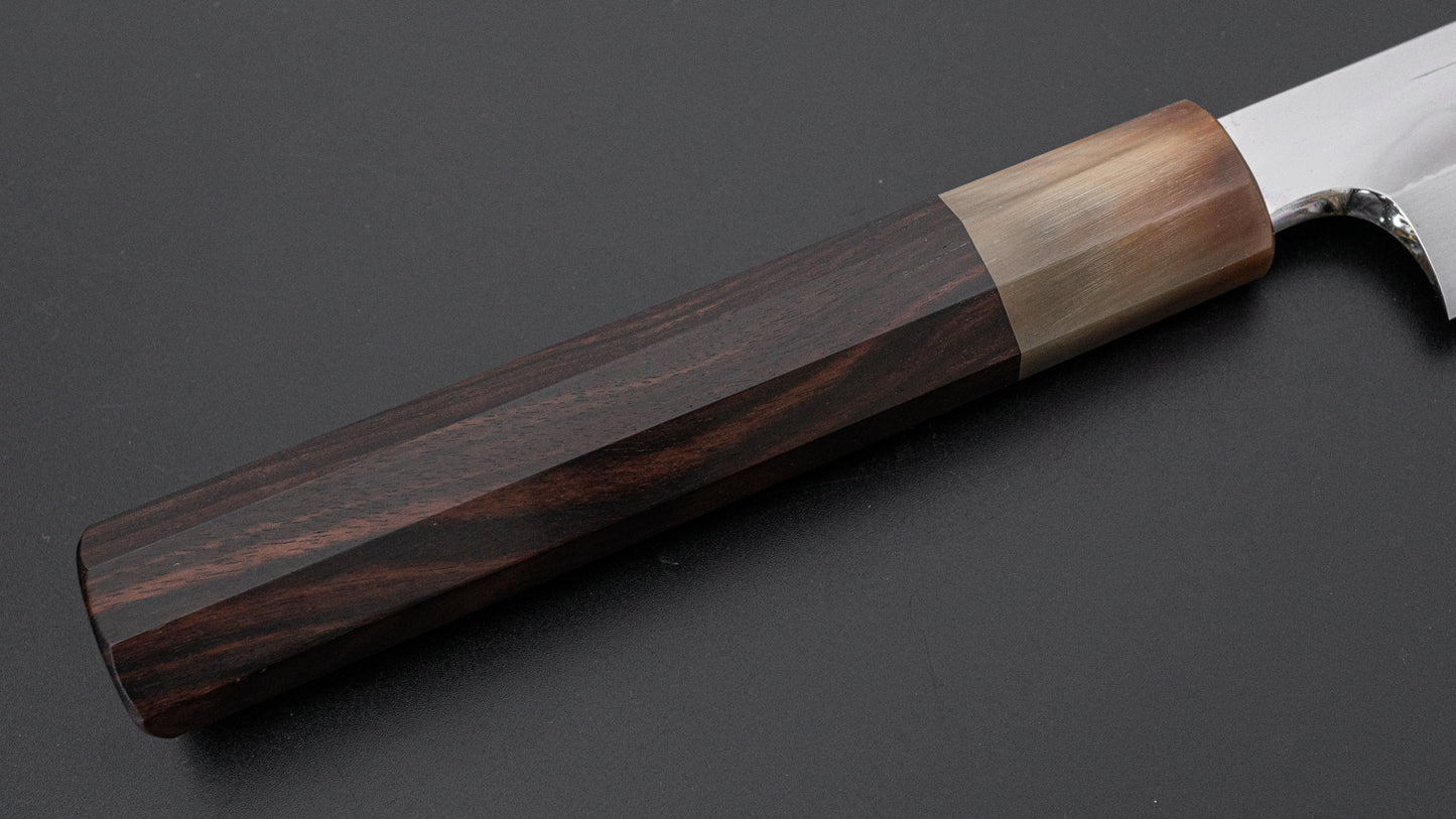 Hitohira Togashi White #1 Notaremon Mizu Honyaki Yanagiba 330mm Taihei Makassar Ebony Handle (Saya)