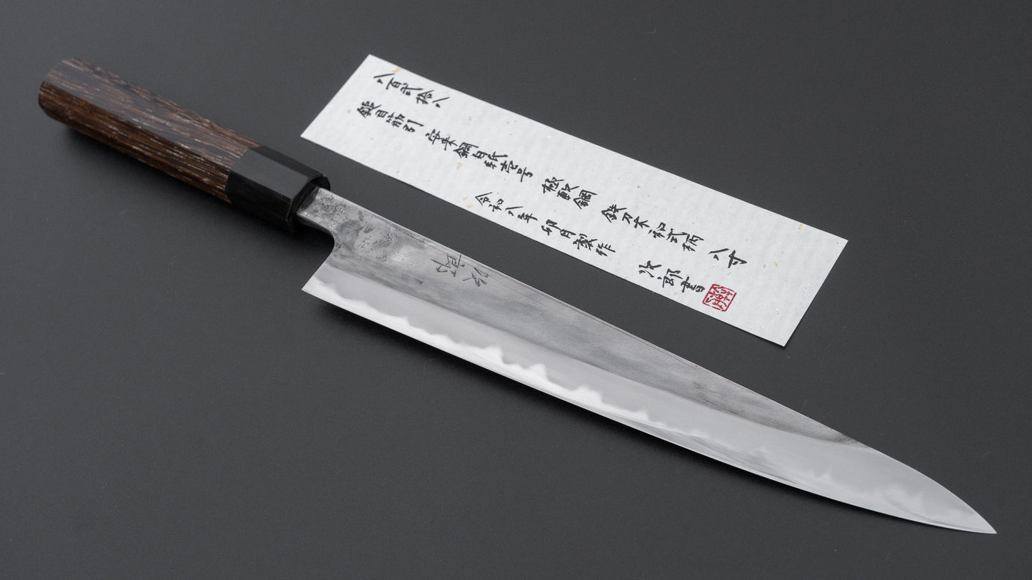 Jiro Tsuchime Wa Sujihiki 240mm Taihei Tagayasan Handle (#828)