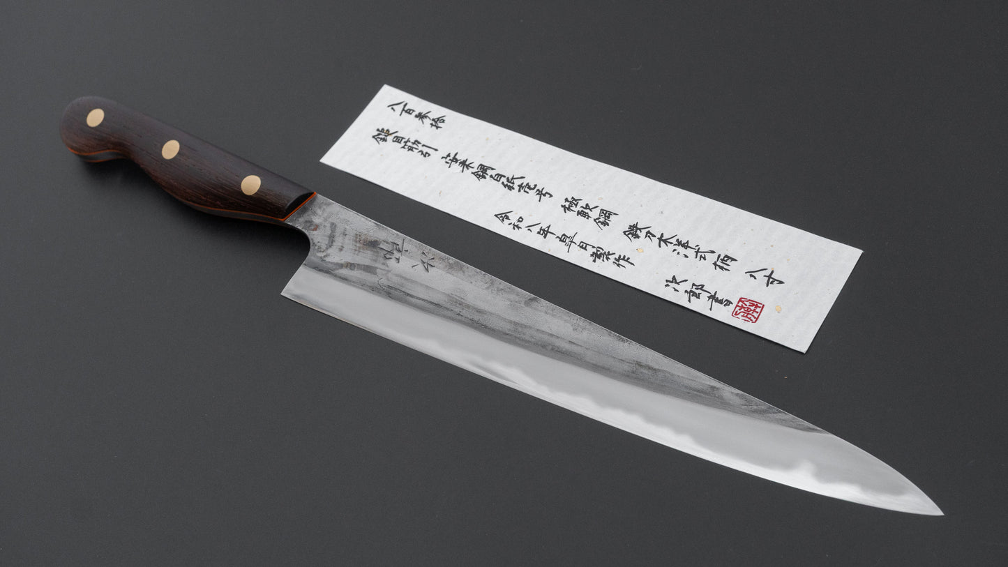 Jiro Tsuchime Yo Sujihiki 240mm Tagayasan Handle (#830)