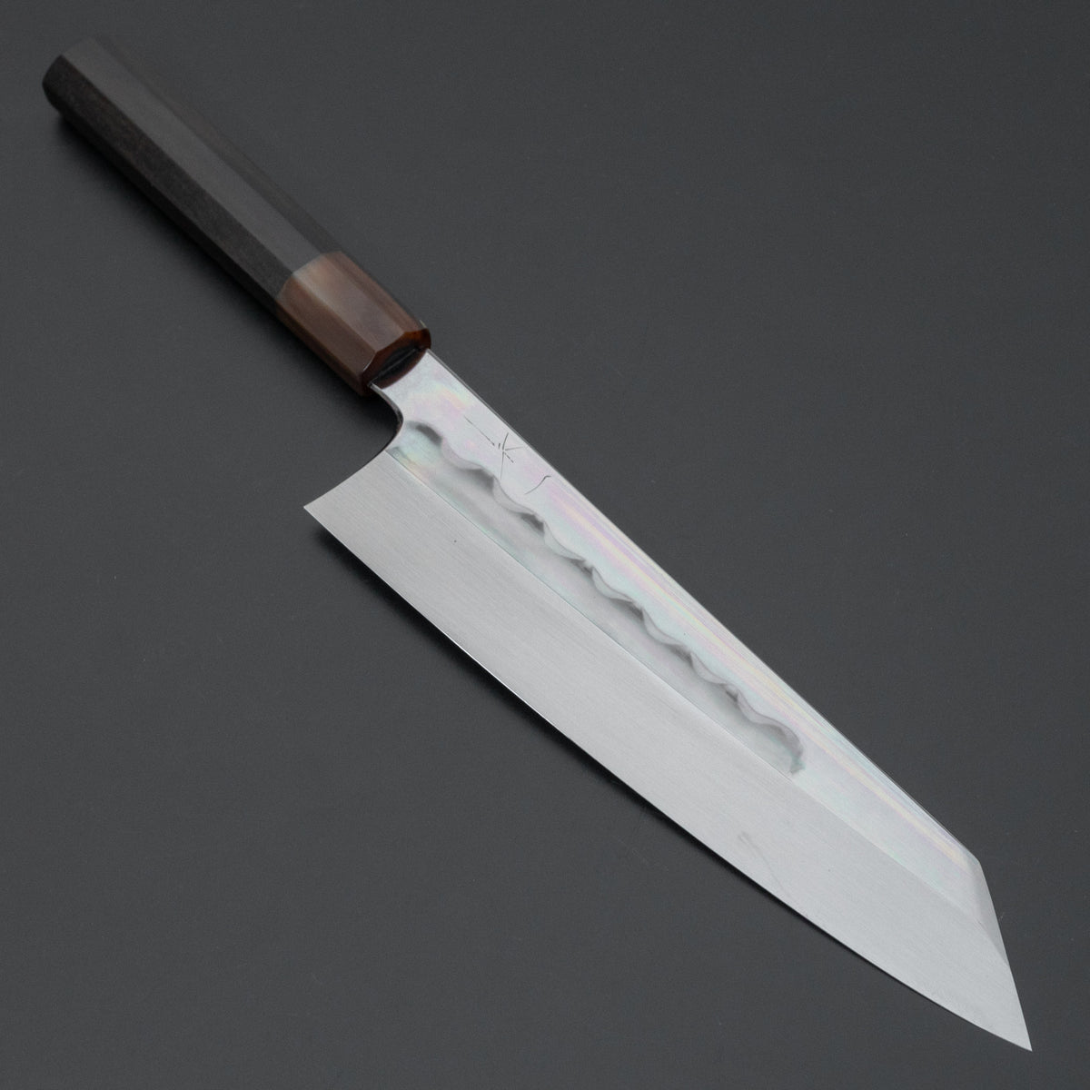 Hitohira Togashi Notaremon White #1 Mizu Honyaki Kiritsuke Gyuto 240mm Taihei Ebony Handle (#069/ Saya) - HITOHIRA