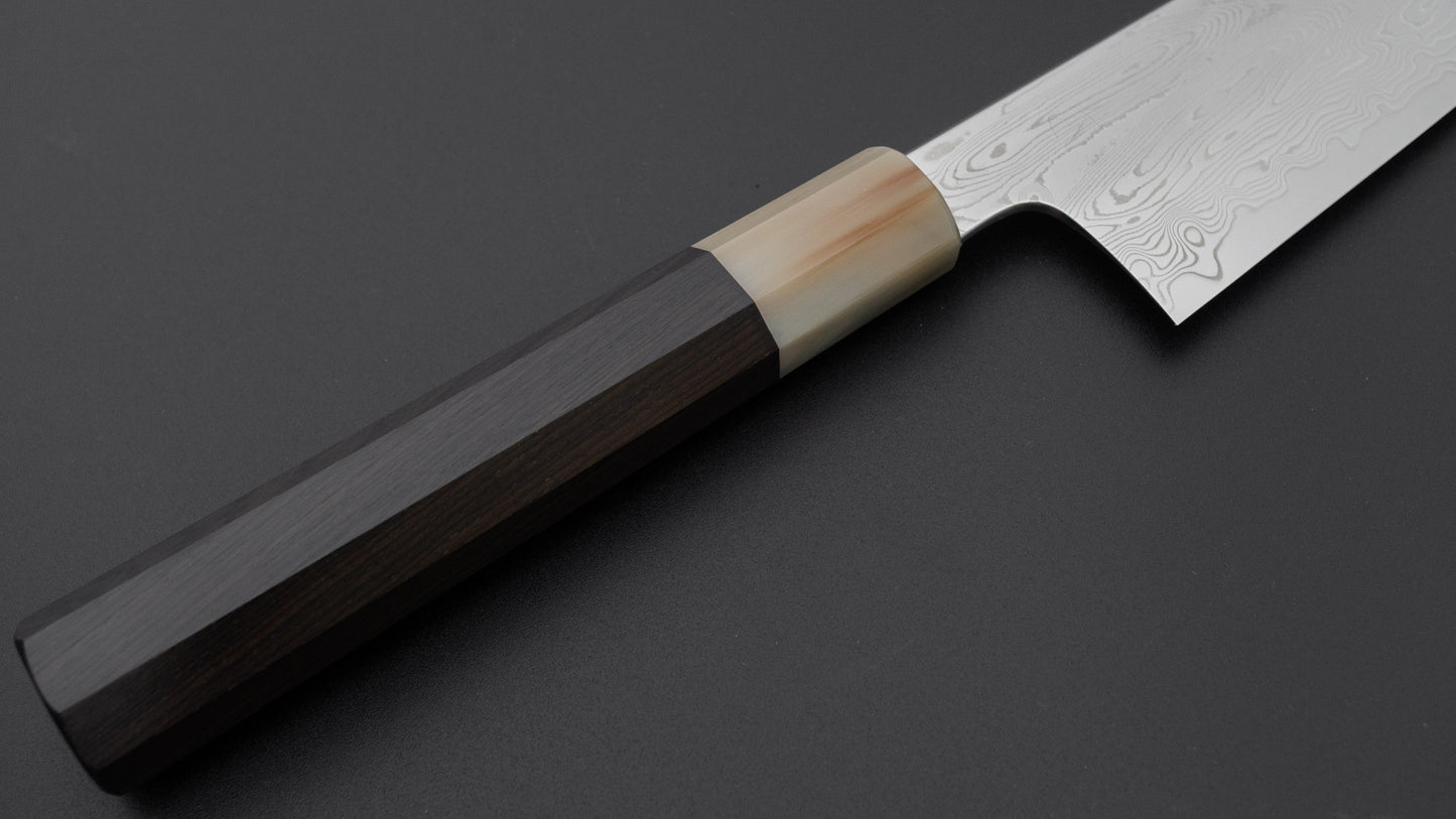 Hitohira Nakagawa Rou SG STRIX Damascus Gyuto 210mm Ebony Handle