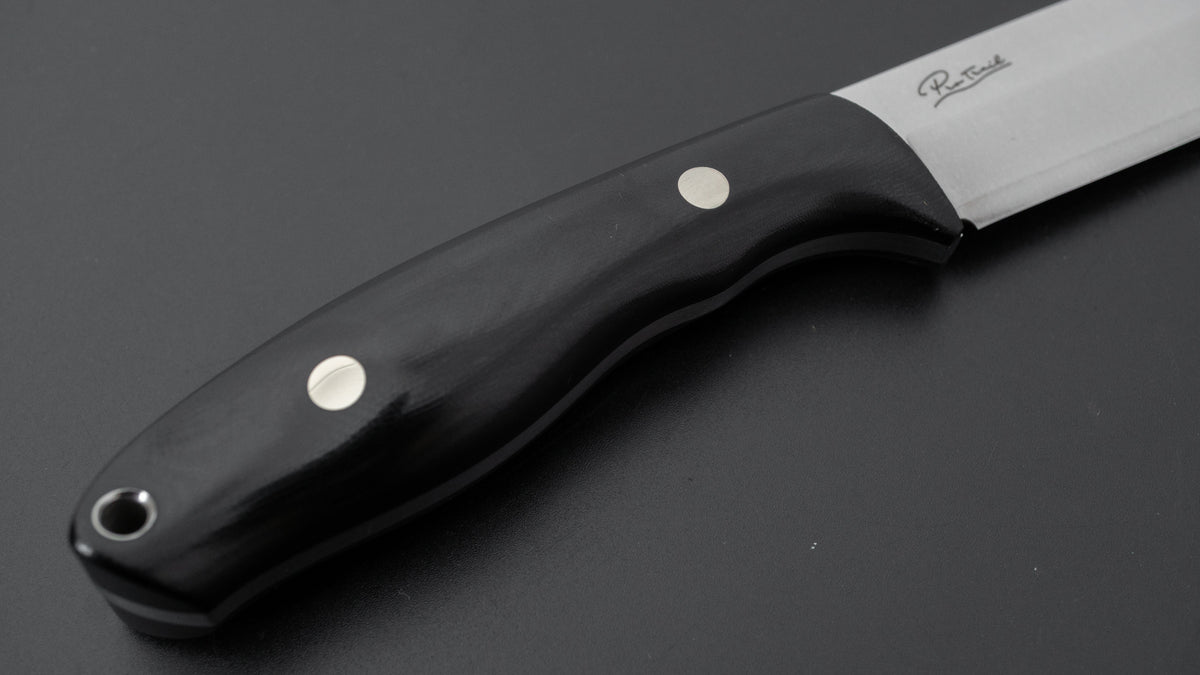 MOKI Berg Pro Trail Fixed Blade Linen Micarta Handle