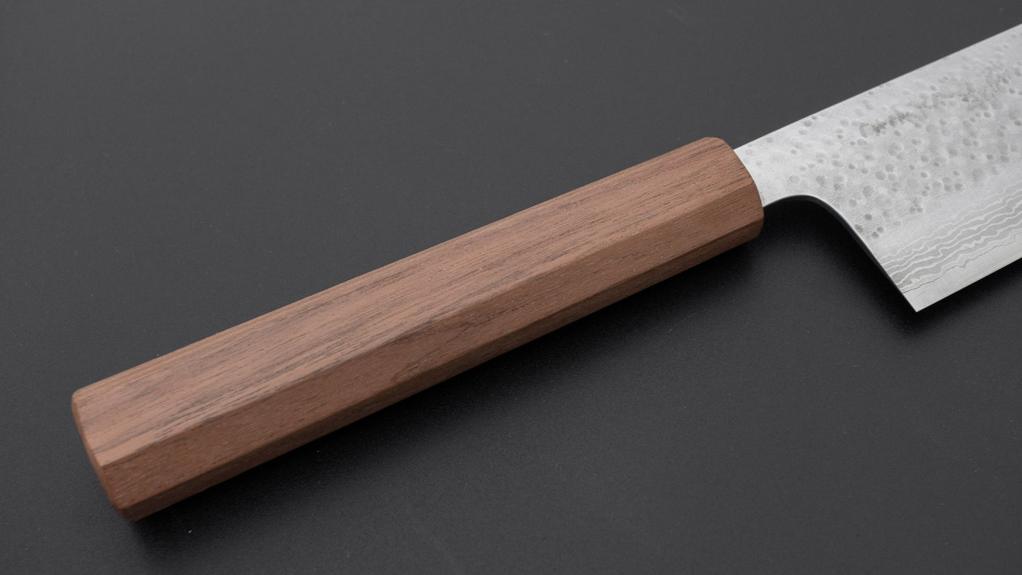 Makoto Kurosaki STK VG-7 Tsuchime Damascus Gyuto 240mm Walnut Handle