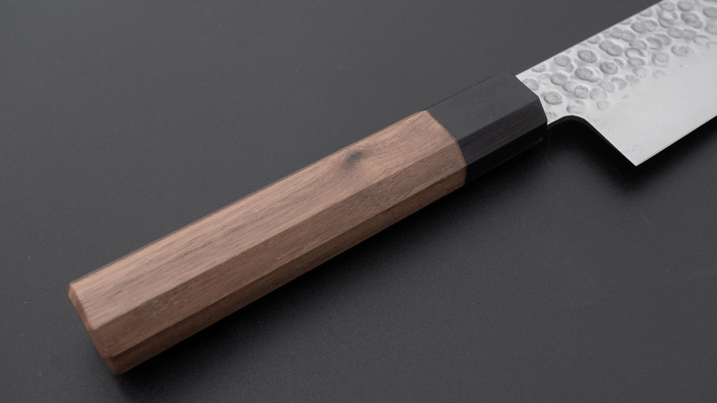 Hitohira HG Tsuchime Damascus Bunka Walnut Handle
