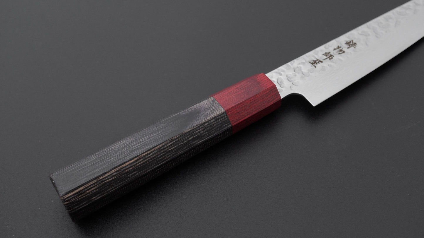 Hitohira Imojiya FW VG10 Tsuchime Damascus Petty Pakka Handle