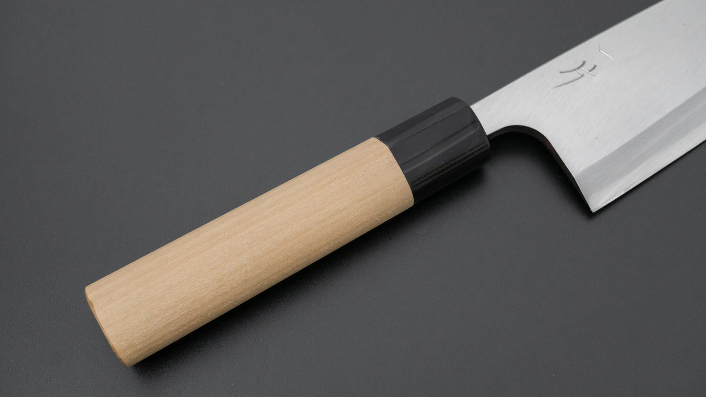 Hitohira Silver #3 Deba 165mm Ho Wood Handle (D-Shape)