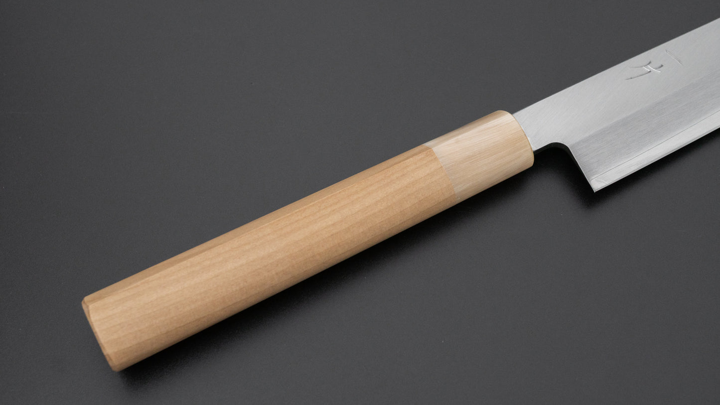 Hitohira Silver #3 Yanagiba 300mm Ho Wood Handle (D-Shape)