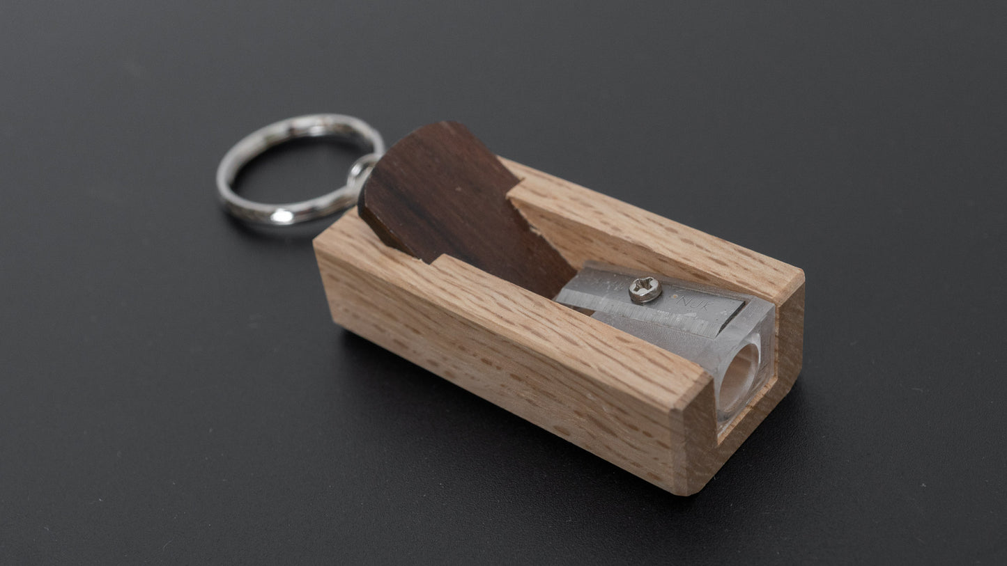 ひとひら 鉋型鉛筆削り器 キーホルダー付