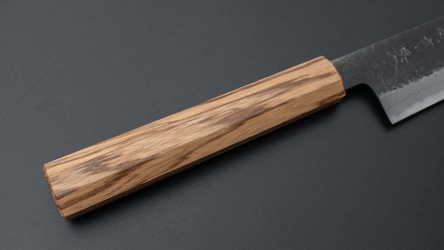 Ajikataya White #2 Nashiji Damascus Sujihiki 270mm Zebrawood Handle - HITOHIRA