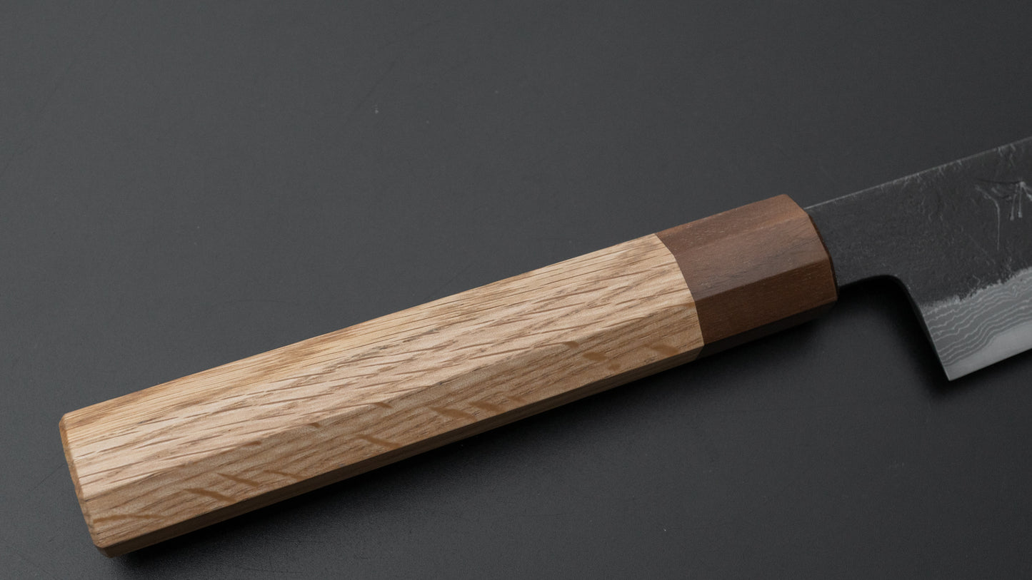 Ajikataya White #2 Nashiji Damascus Sujihiki 270mm Oak Handle - HITOHIRA