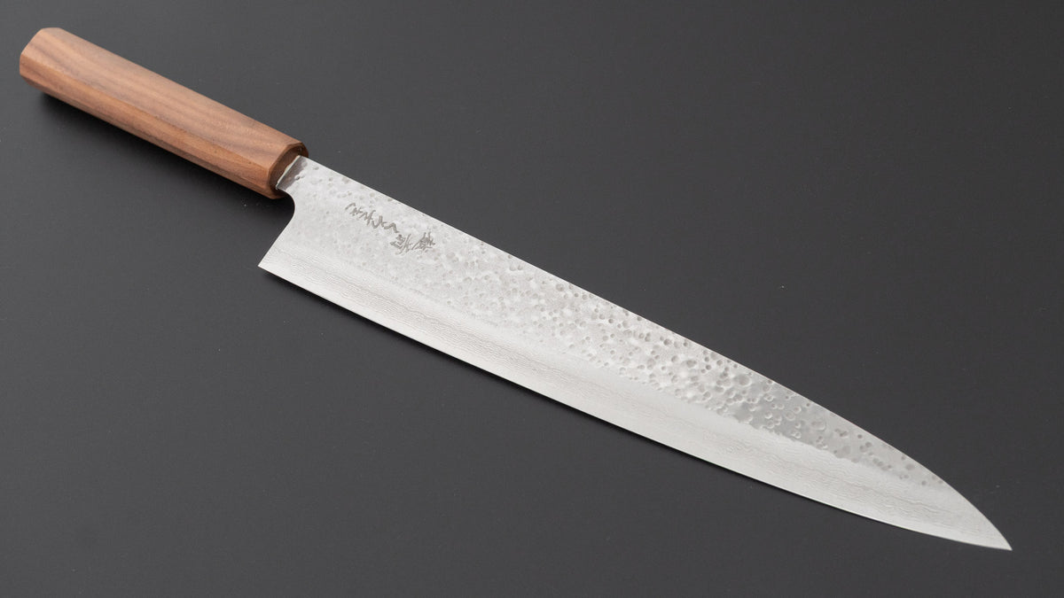 Makoto Kurosaki STK VG-7 Tsuchime Damascus Gyuhiki 270mm Walnut Handle