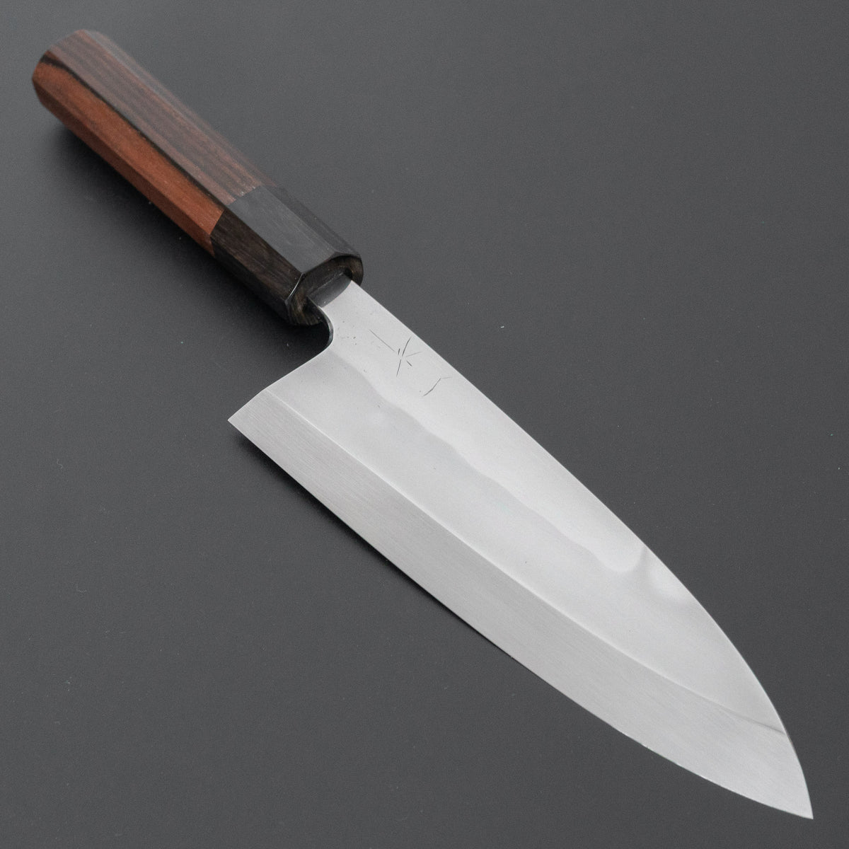 Hitohira Togashi White #1 Notaremon Mizu Honyaki Deba 180mm Taihei Makassar Ebony Handle (#162/ Saya)